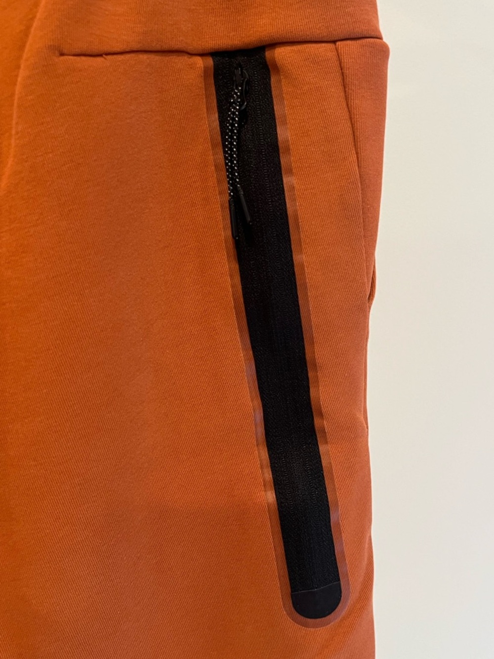 Nike Tech Fleece Orange Burnt Sunrise Drawstring Shorts Mens Sz Medium - Picture 9 of 15